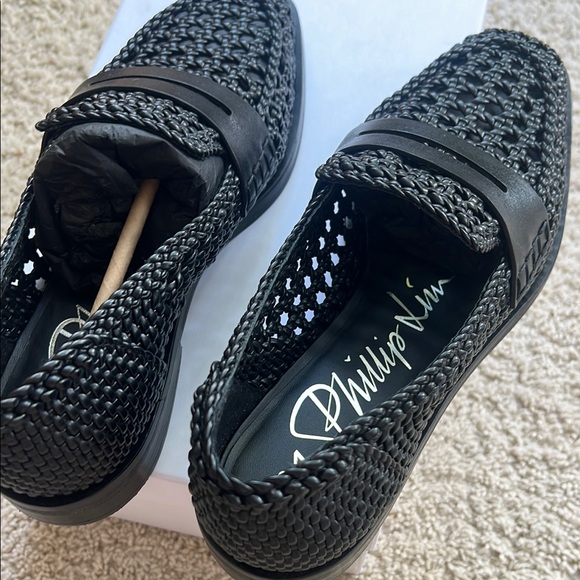 Phillip Lim Macrame Black Woven Loafers women\'s size 39 (9)
